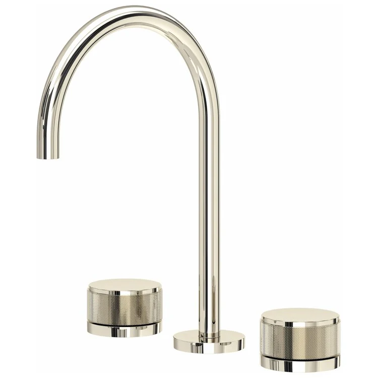 Amahle Two Handle Widespread Bathroom Faucet with C-Spout and Knob Handles - Frankwebs