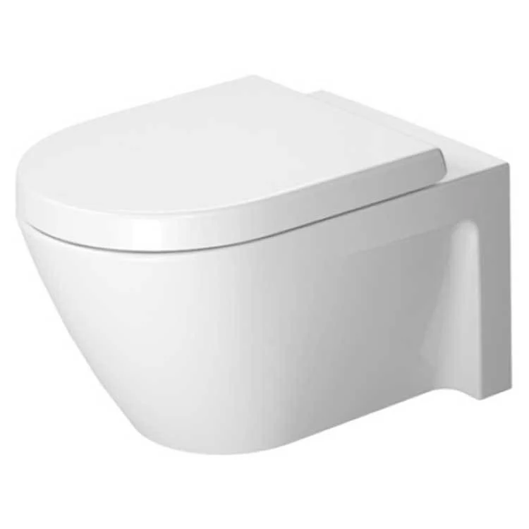 Toilet Starck 2 Less Seat Washdown US Version White Elongated 15 Inch 1.6 Gallon per Flush Ceramic Wall Mount - Frankwebs