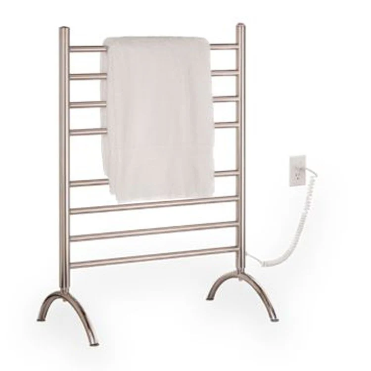 Towel Warmer Pearl Gem Electric Floor Mount 24 Inch Bright Chrome Metal - Frankwebs