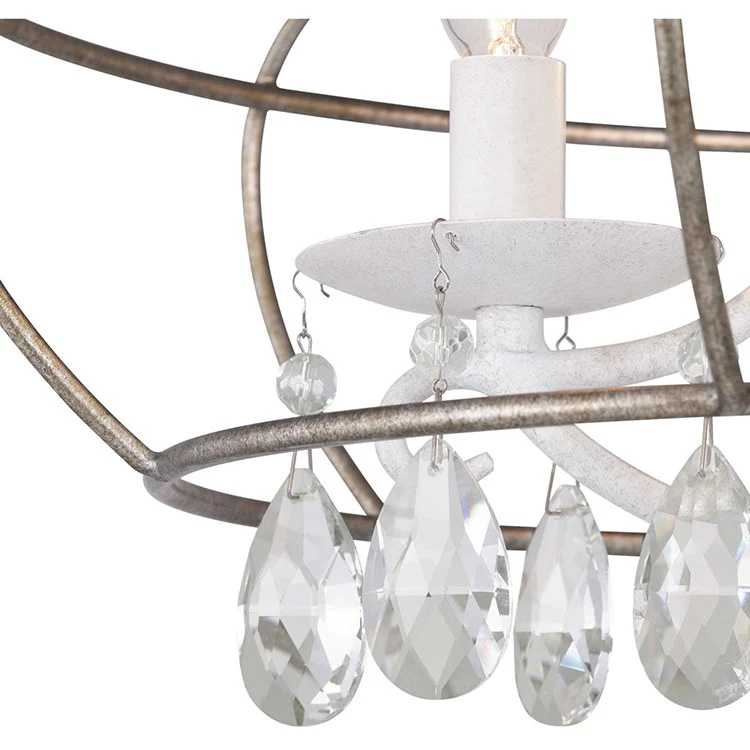 Fleurette Three-Light Convertible Semi-Flush Mount Ceiling Fixture/Pendant - Frankwebs
