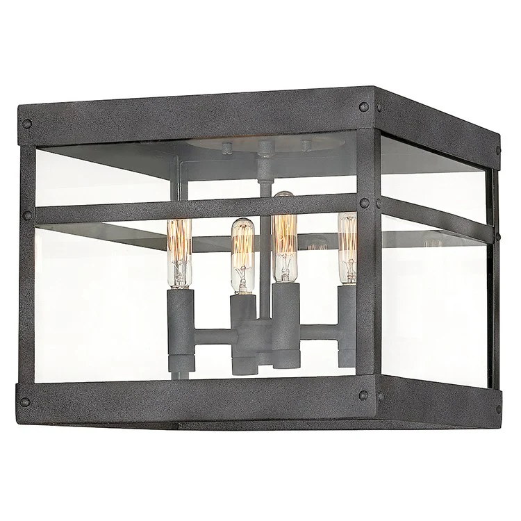 Porter Four-Light Flush Mount Ceiling Fixture - Frankwebs