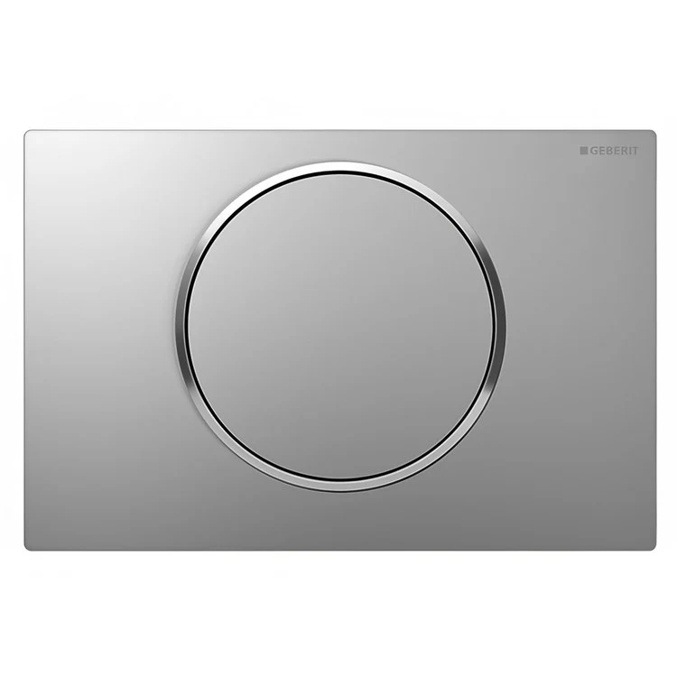 Actuator Plate Sigma10 Single Flush Matte Chrome with Polished Chrome Accent Built in Stop-and-Go Flush Plastic for Sigma Concealed Tanks 2x6 and 2x4 Installations - Frankwebs