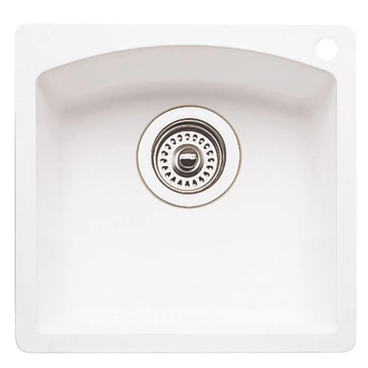 Bar Sink Diamond 15 x 15 Inch Single Bowl 1 Hole Coal Black Drop-In/Undermount - Frankwebs