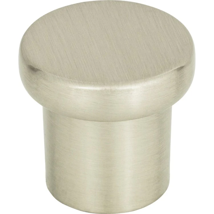 Knob Atlas Chunky Round Small Brushed Nickel Zinc Alloy 1 Inch - Frankwebs