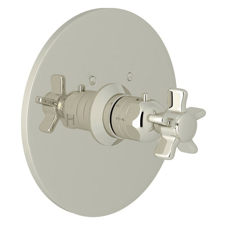 Thermostatic Trim San Giovanni Less Volume Control 1 Five Spoke Cross Polished Chrome 3/4 Inch 12 Gallons per Minute - Frankwebs