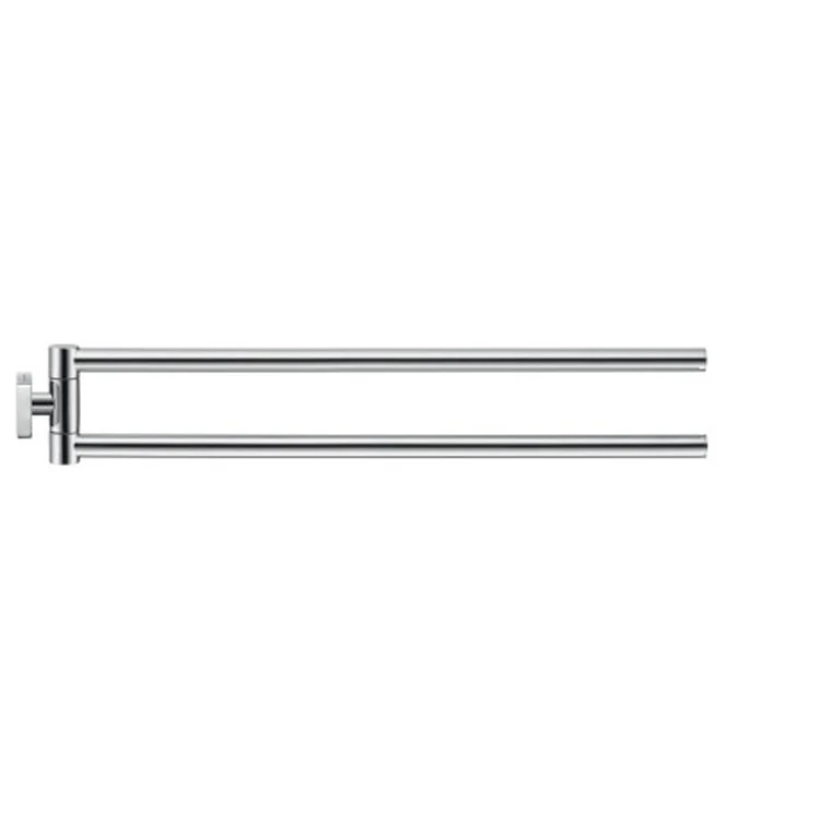Towel Bar Karree 17-3/4 Inch Rail 2 Swiveling Arm Chrome - Frankwebs
