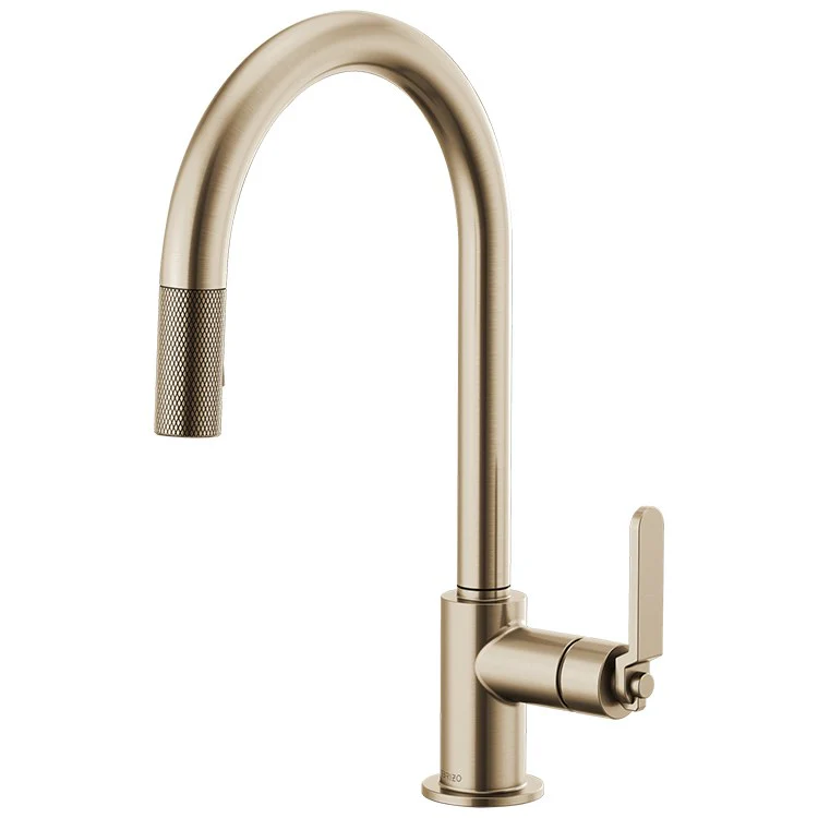 Litze Single Handle Pull Down Faucet with High-Arc Spout/Industrial Handle - Frankwebs