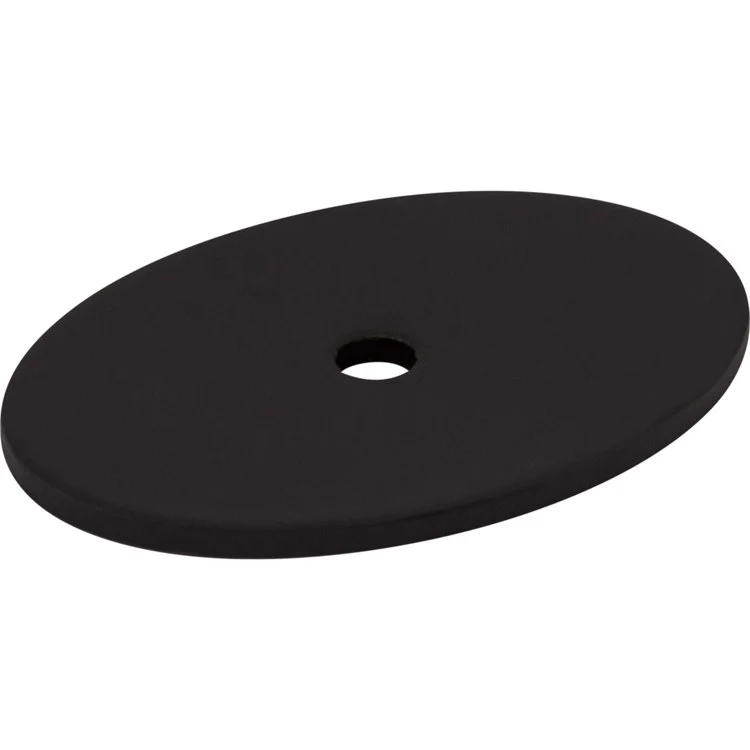 Backplate Sanctuary Oval 1-3/4 Inch Flat Black Steel TK62BLK - Frankwebs