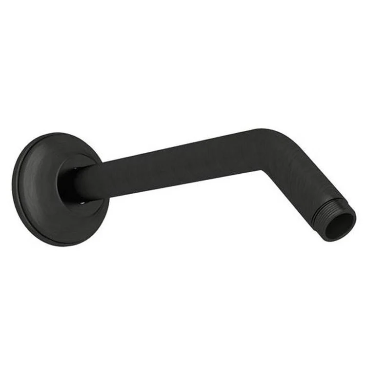 Shower Arm with Adjustable Sliding Escutcheon Matte Black 10 Inch 1/2 Inch Male Inlet 1/2 Inch Male Outlet Brass Wall Mount - Frankwebs