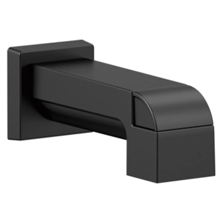 Tub Spout Ara Pull Up Matte Black 7 Inch Non-Metallic - Frankwebs