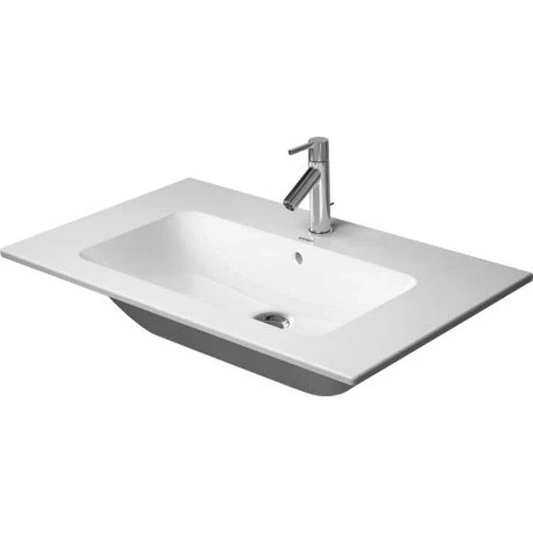 Lavatory Sink ME by Starck Wall Mount with Overflow 32-5/8 x 19-1/4 Inch Rectangle White 1 Hole - Frankwebs