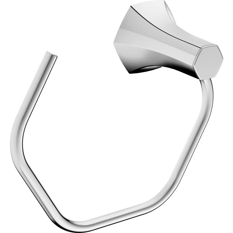 Towel Ring Locarno 7-3/4 Inch Open Polished Nickel Metal 3-1/2 Inch - Frankwebs