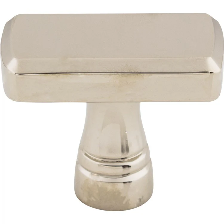 Knob Devon Kingsbridge Rectangle for Decorative Hardware Brushed Satin Nickel Zinc Alloy 1-3/8 Inch 1-1/8 Inch - Frankwebs