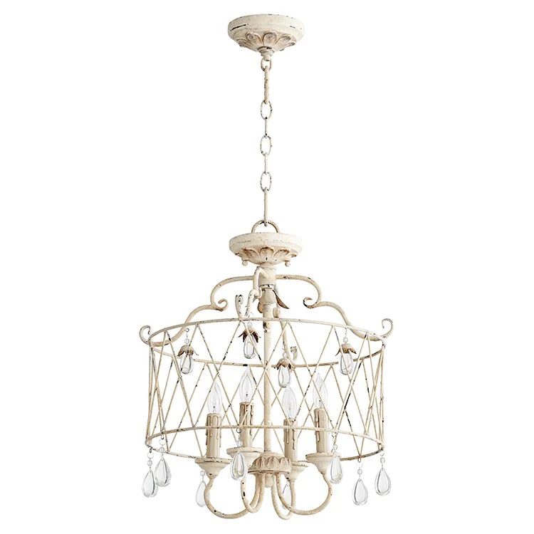 Venice Four-Light Convertible Semi-Flush Mount Ceiling Fixture/Pendant - Frankwebs