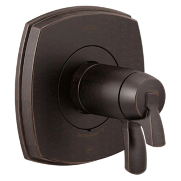 Thermostatic Trim Stryke 17 Separate Volume and Temperature Control with 17T Thermostatic Valve Cartridge 2 Lever Venetian Bronze ADA for MultiChoice Universal Rough Valve R10000 Series Escutcheon Handle Metal - Frankwebs