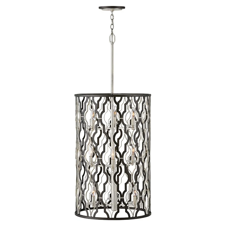 Portico Nine-Light Three-Tier Drum Chandelier - Frankwebs