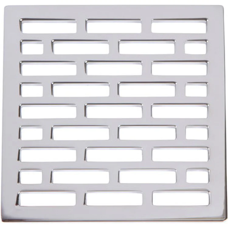 Shower Drain Tub and Shower Square Brick Grid 4 Inch French Gold PVD Brass for Requires Drain Throat 277-01 4 Inch - Frankwebs