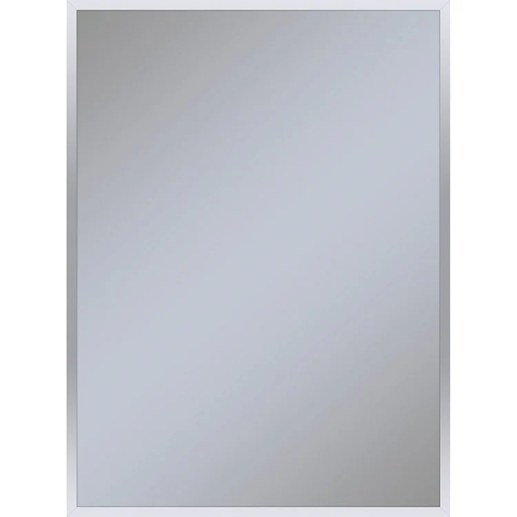 Bathroom Mirror Profiles Framed Rectangular 30W x 40H Inch Polished Nickel Wall Mount - Frankwebs