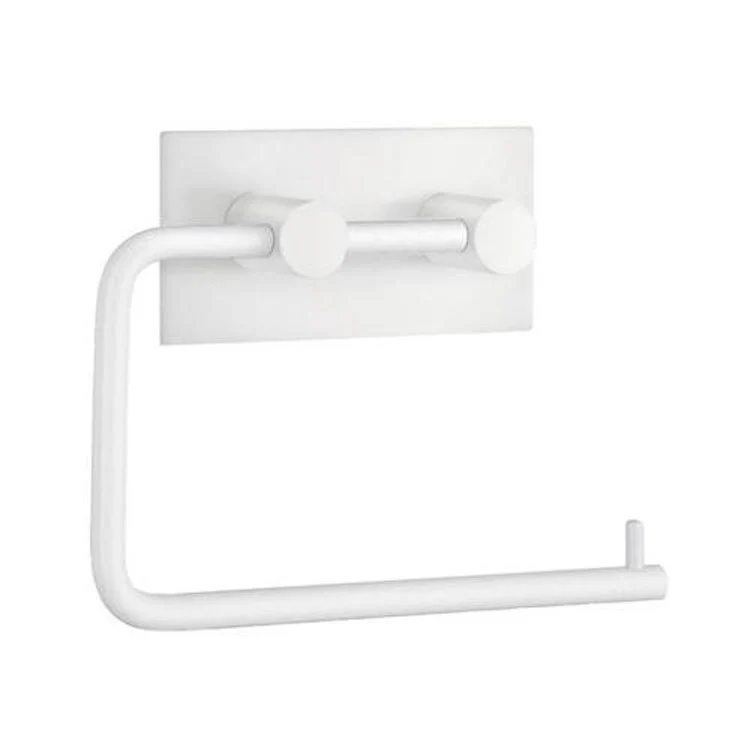 Toilet Paper Holder White Stainless Steel 5-2/7 x 3-1/2 x 4-1/8 Inch 1-7/9 Inch Wall Mount - Frankwebs