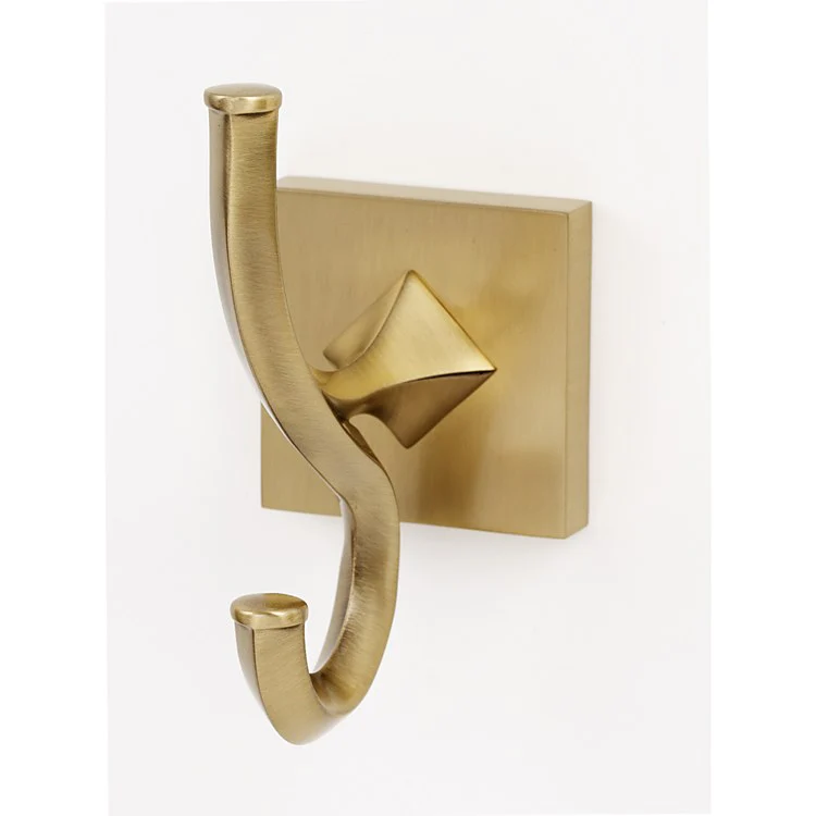 Robe Hook Contemporary ll Bath Universal Satin Brass 4 Inch 3-1/8 Inch Wall Mount Brass - Frankwebs