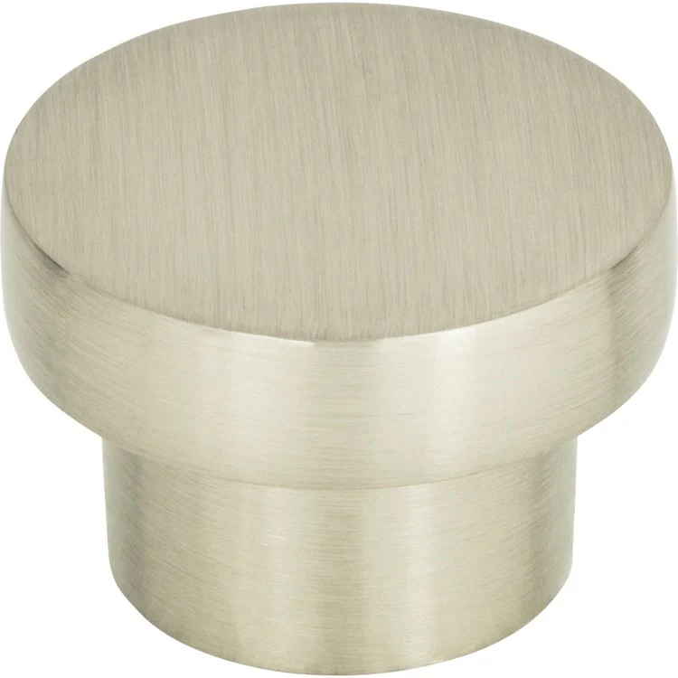 Knob Atlas Chunky Round Medium Brushed Nickel Zinc Alloy 1-7/16 Inch - Frankwebs