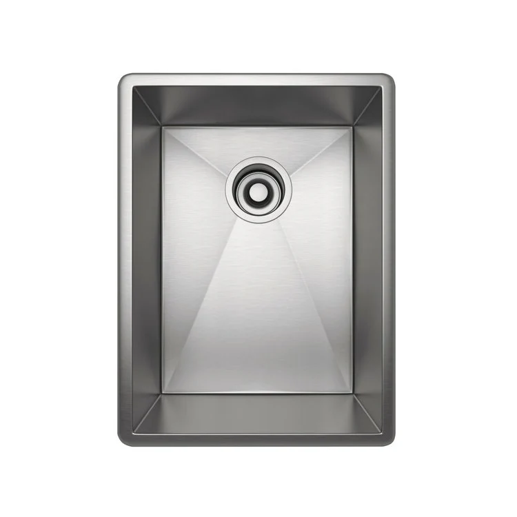 Prep Sink Forze 13 Inch Single Bowl 1 Hole Brushed Stainless Steel Undermount/Drop-In - Frankwebs