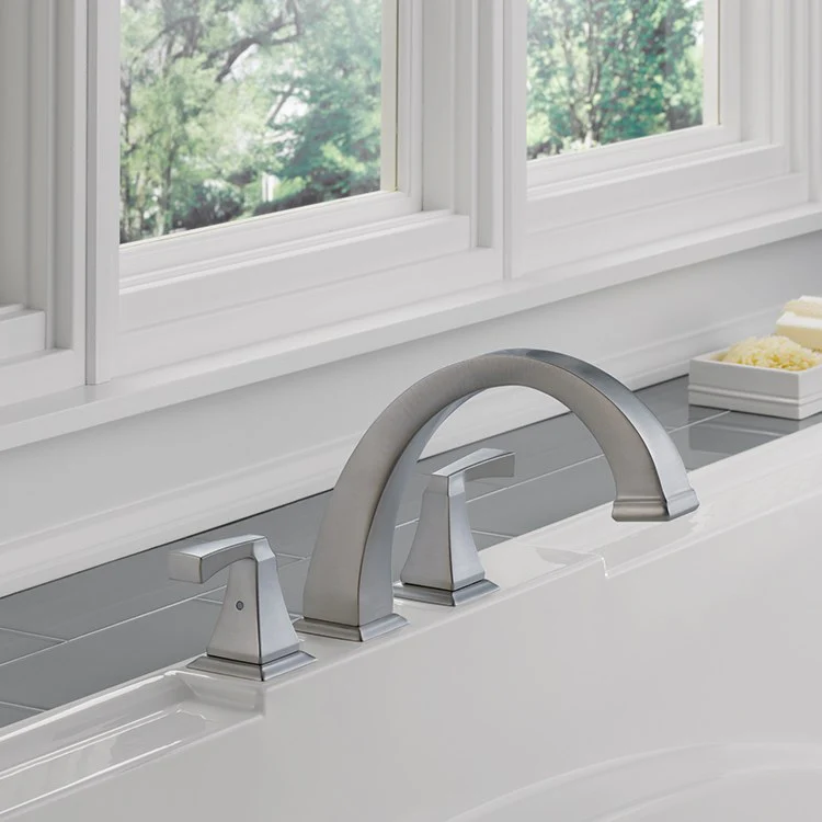 Dryden Two Handle 3-Hole Roman Tub Faucet - Frankwebs