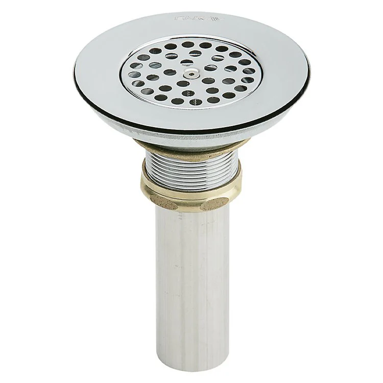 Drain Fitting Body Vandal Resistant Grid Strainer 5 x 7 Inch Brass 4-5/8 Inch - Frankwebs
