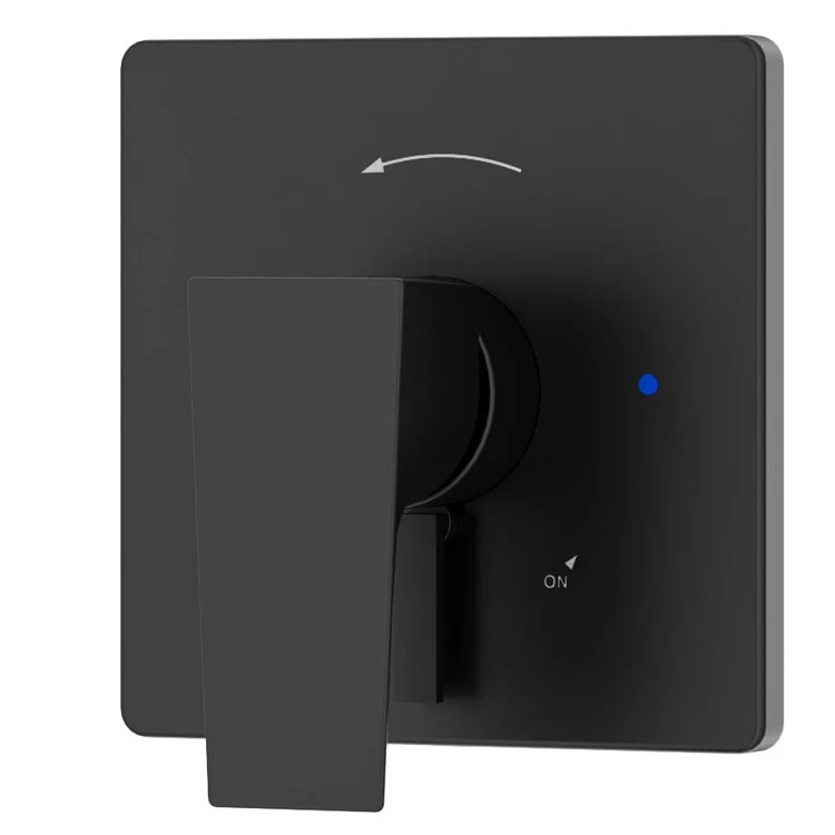 Shower Trim Verity Versaflex Diverter Valve 1 Lever Matte Black ADA - Frankwebs