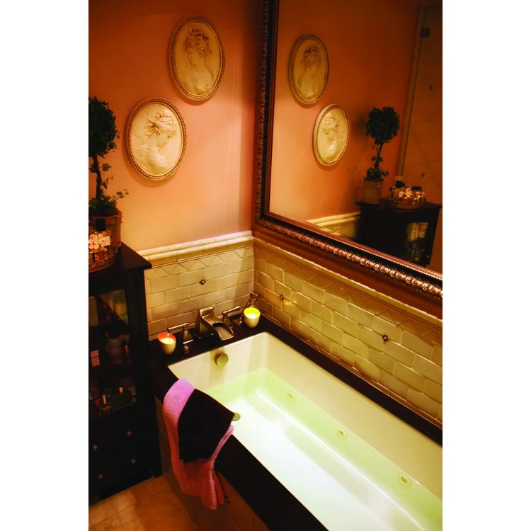 Soaking Tub Designer Collection Lacey 66 x 32 Inch Drop-In Tub Only End Biscuit Acrylic - Frankwebs