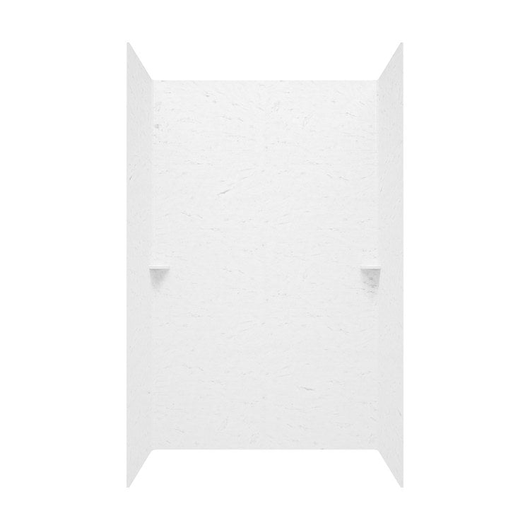 Shower Wall Swanstone Kit White 3 Panels 36 x 36 x 72 Inch - Frankwebs