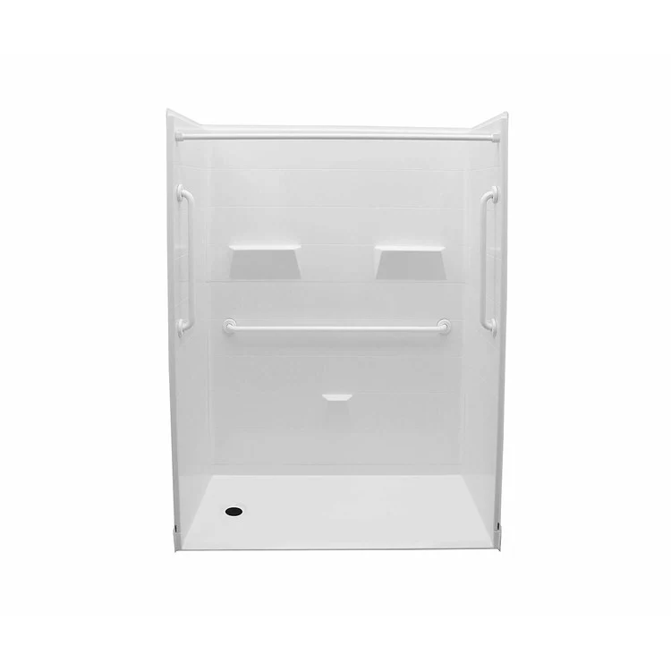 Shower MXQSI-6030-BF 1 Inch Alcove 5 Piece White 62 x 32 Inch AcrylX Right Hand Drain 60 Inch - Frankwebs