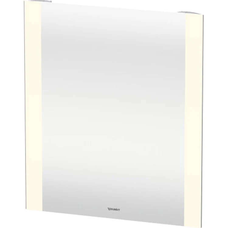 Mirror Light & Mirror 27-1/2 x 23-5/8 Inch White Premium Version with Lighting Rectangle - Frankwebs