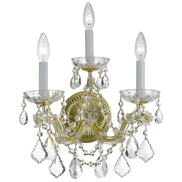 Maria Theresa Three-Light Wall Sconce - Frankwebs
