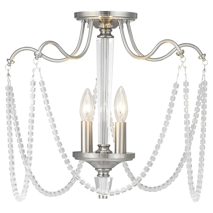 Stratham Four-Light Convertible Semi-Flush Mount Ceiling Fixture/Pendant - Frankwebs