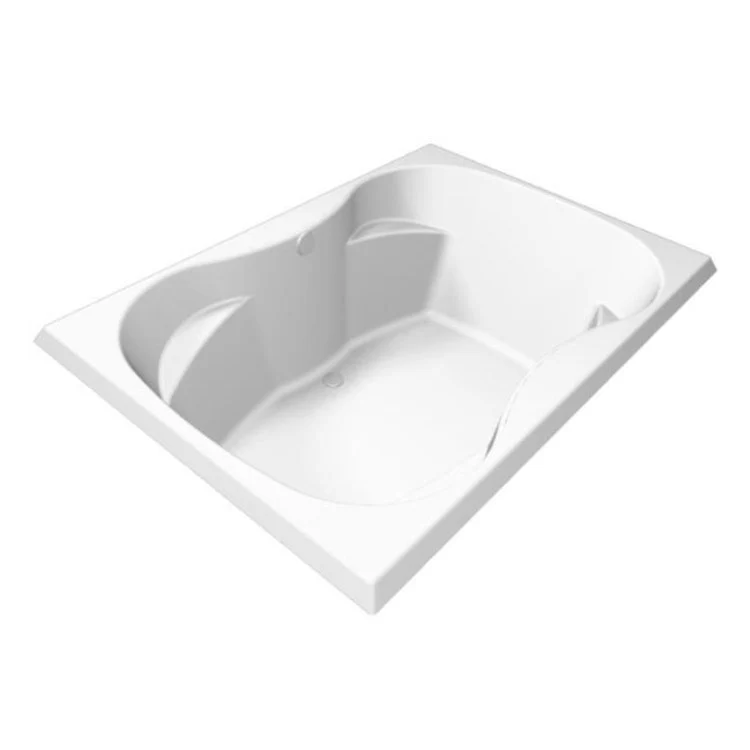 Combination Tub Designer Collection Evansport 60 x 42 x 21 Inch Drop-In Center Drain White Rectangle - Frankwebs