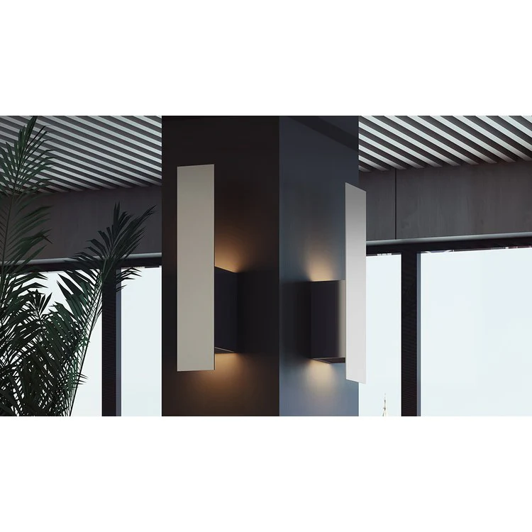 Reflex Two-Light LED Wall Sconce - Satin Nickel - Frankwebs
