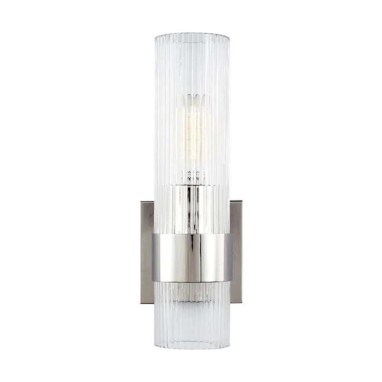 Sconce Geneva Chapman and Myers 1 Lamp Polished Nickel 60 Watts - Frankwebs