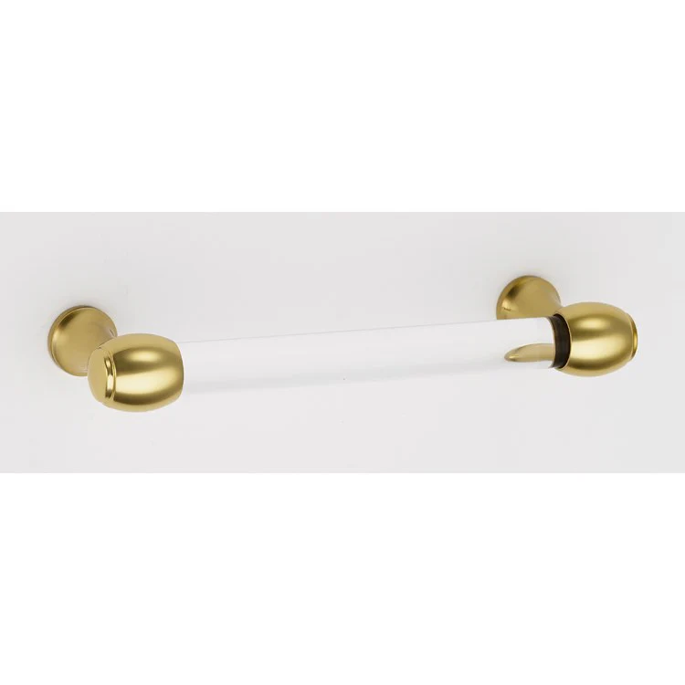 Pull Royale Acrylic Polished Chrome Brass 3-1/2 Inch 4-1/4 Inch 1-3/8 Inch - Frankwebs