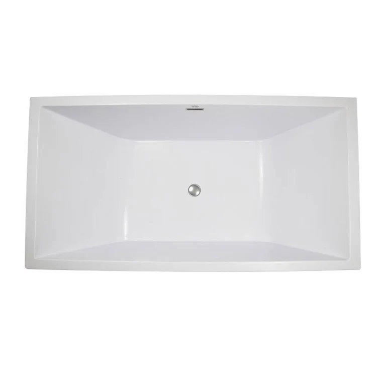 Soaking Tub Metro Collection Millennium 63 x 33 Inch Freestanding Tub Only Center Almond Hydroluxe SS - Frankwebs