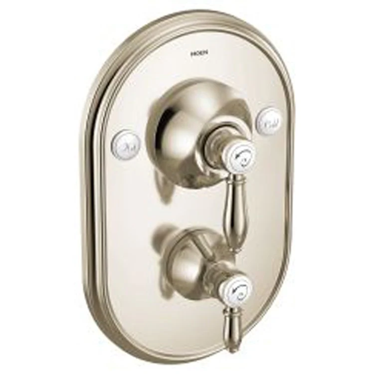 Valve Trim Weymouth Posi-Temp with Built In 3 Function Transfer 2 Lever Polished Nickel ADA - Frankwebs