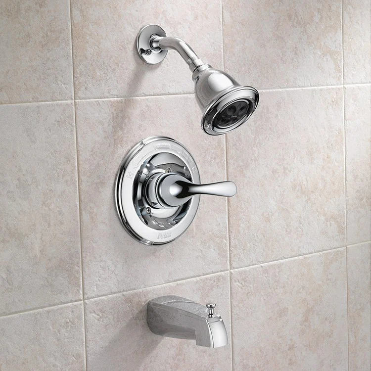 Classic Monitor 13 Series Pressure Balance Tub/Shower Trim with H2Okinetic Shower Head - Frankwebs