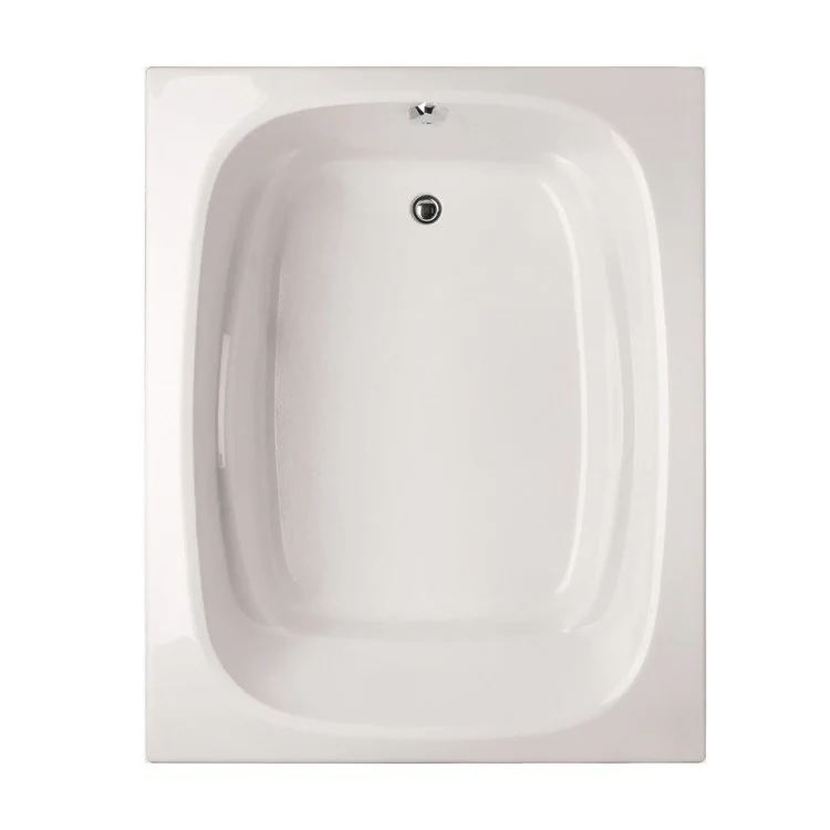 Soaking Tub Designer Collection Alexis 60 x 48 Inch Drop-In Tub Only End White Acrylic - Frankwebs