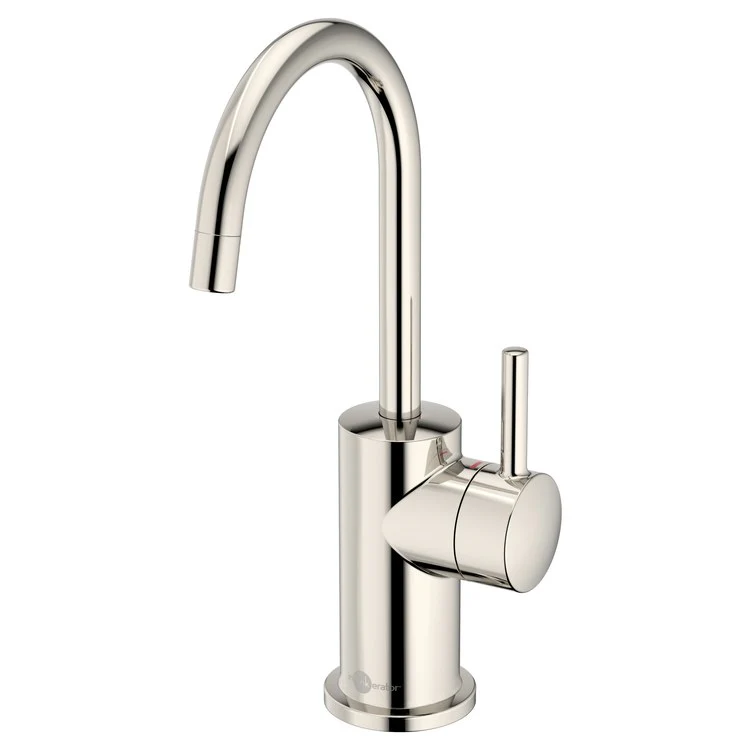 Hot Water Dispenser Showroom Modern 3010 Instant 1 Lever ADA Gooseneck Swivel 360 DEG Polished Nickel - Frankwebs