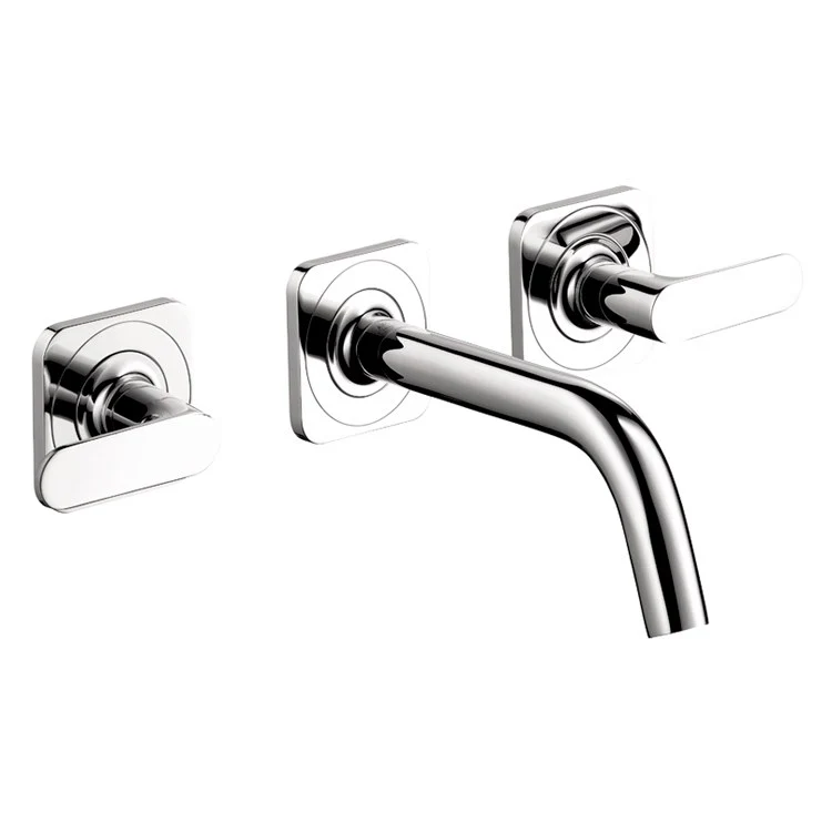 AXOR Citterio M Two Handle Widespread Wall Mount Bathroom Faucet without Pop-Up Drain - Frankwebs