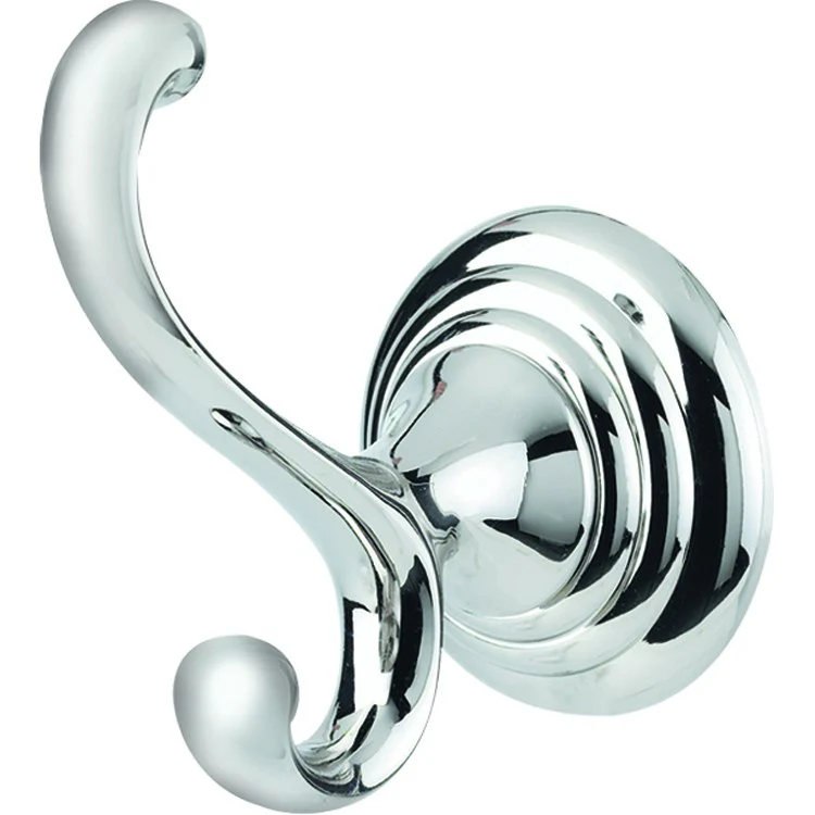 Robe Hook Embassy Bath Universal Polished Chrome 4-1/16 Inch 3-13/16 Inch Wall Mount Brass - Frankwebs