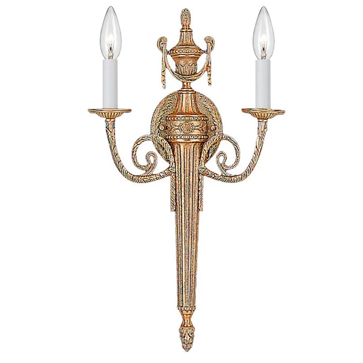 Cast Brass Two-Light Wall Sconce - Frankwebs