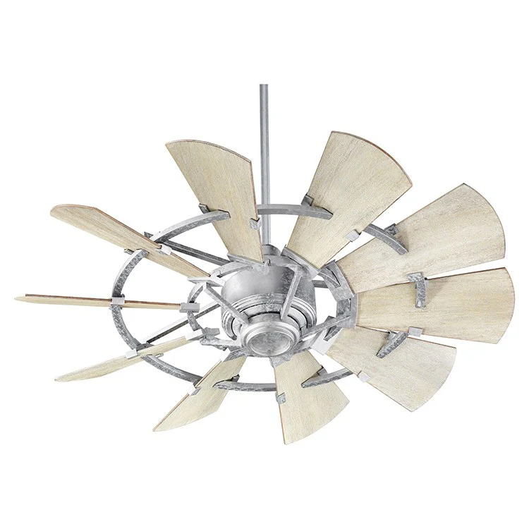 Ceiling Fan Windmill 6 Speed with Wall Control 44 Inch Oiled Bronze 10 Blade Weathered Oak - Frankwebs