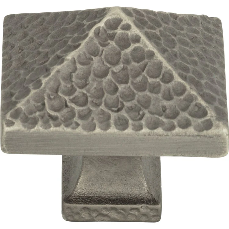Knob Atlas Craftsman Square Pewter Zinc Alloy 1-1/4 Inch - Frankwebs