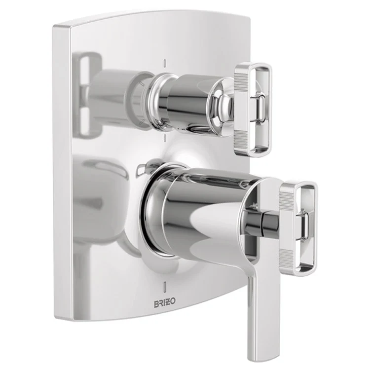 Diverter Trim Kintsu TempAssure Thermostatic Valve with Integrated 6 Function Chrome 2 Less Handle ADA - Frankwebs